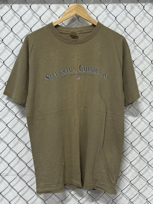 Vintage 90's Silverton Colorado San Juan Mountains Tee Size Large