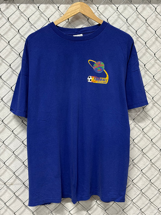Vintage 1998 Soccer Fireball Invitational Adidas Graphic Tee Size Large