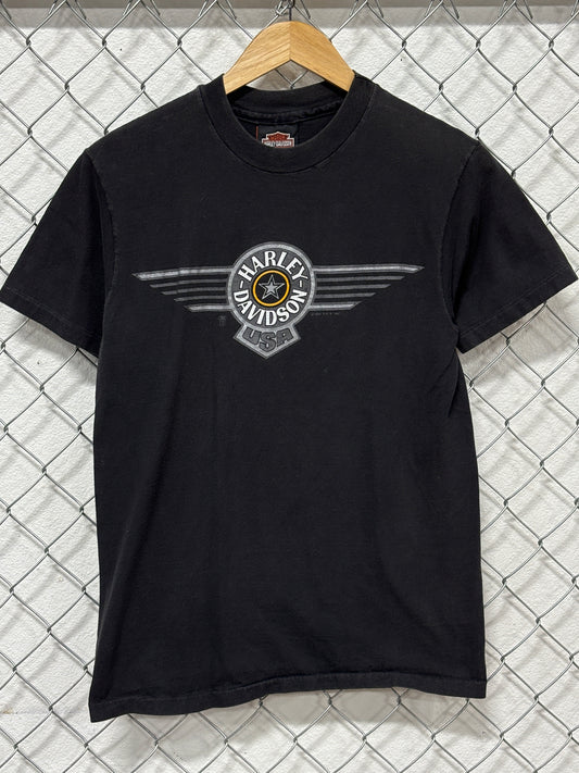 Vintage 90's Harley Davidson Black Hills Rapid City Biker Tee Size Medium
