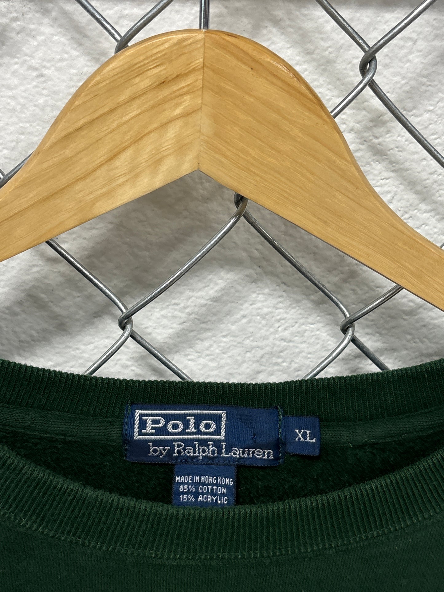 Vintage Polo Ralph Lauren Golden Retriever Green Sweater Size XL
