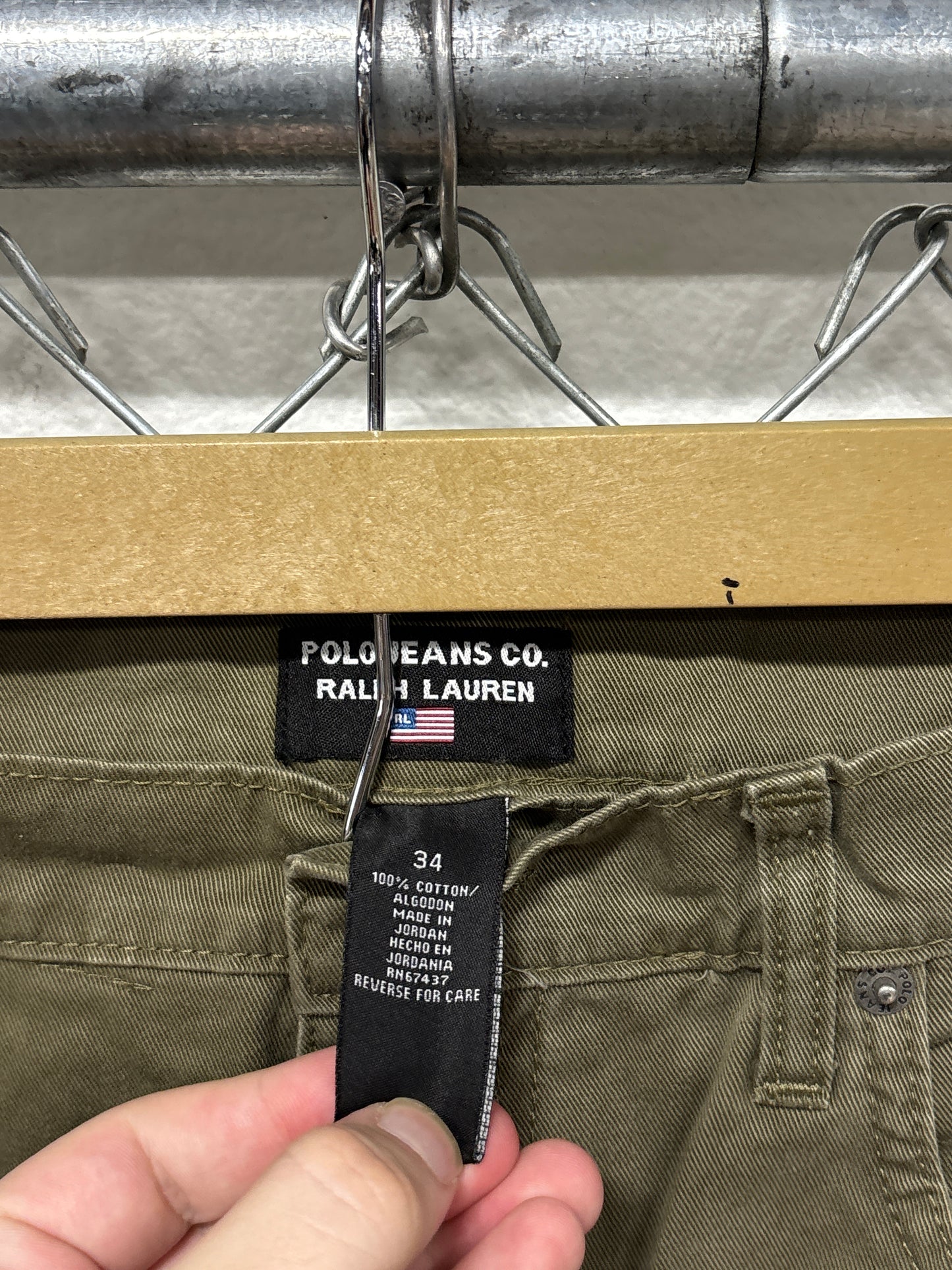 Vintage Polo Ralph Lauren Olive Green Pants Size 35x31