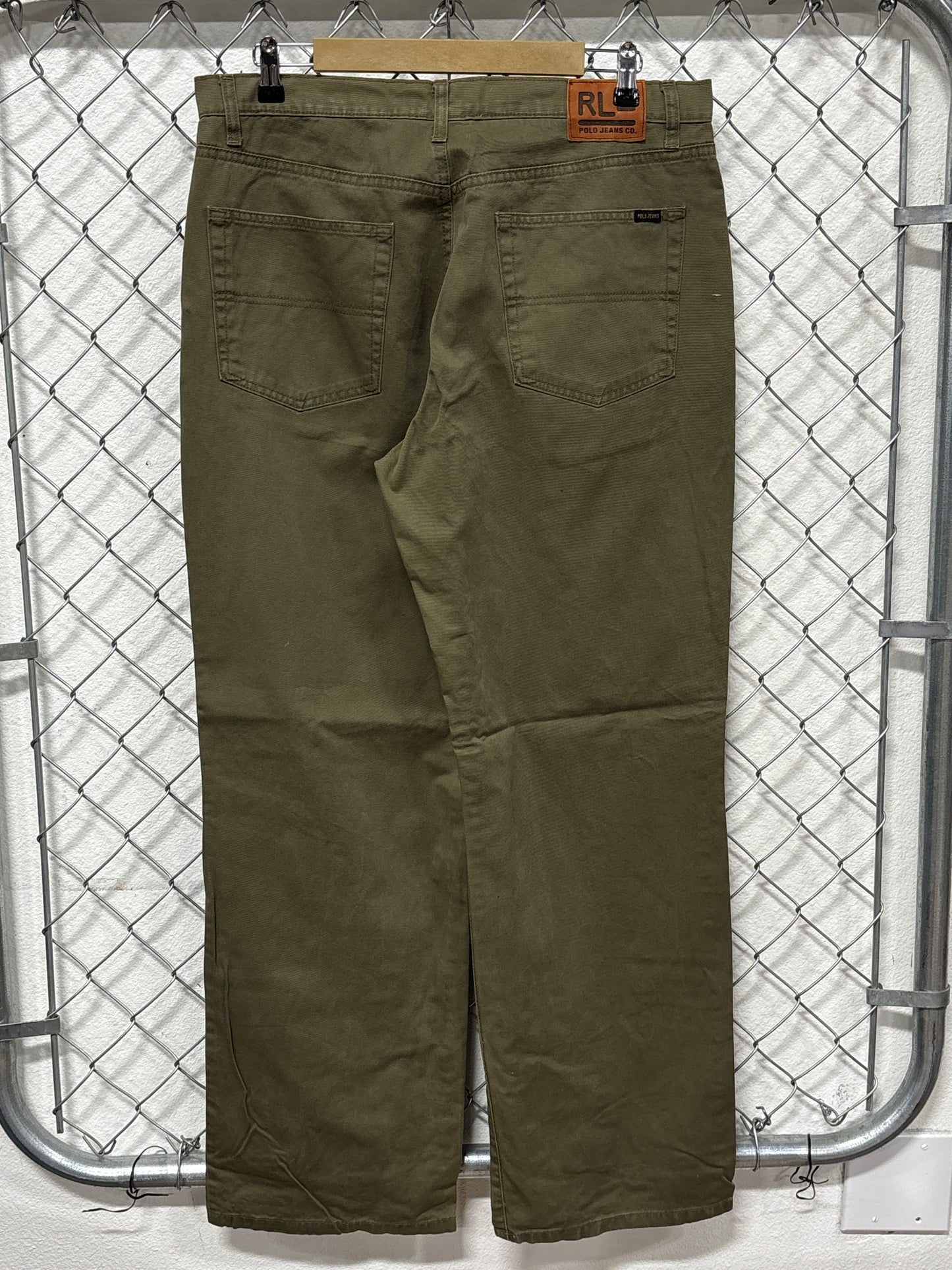 Vintage Polo Ralph Lauren Olive Green Pants Size 35x31