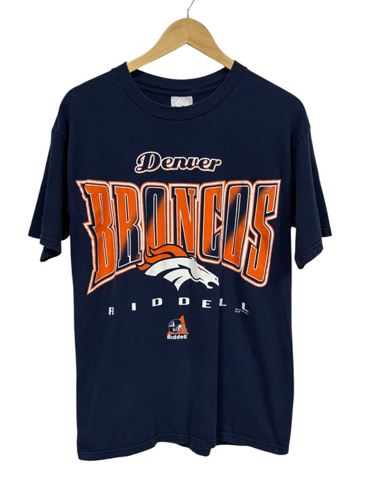 Vintage 1997 Denver Broncos NFL Logo Graphic Tee Size Medium