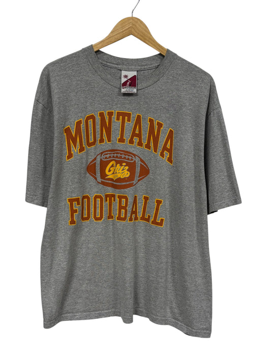 Vintage University of Montana Grizzlies Football Graphic Tee Size XL
