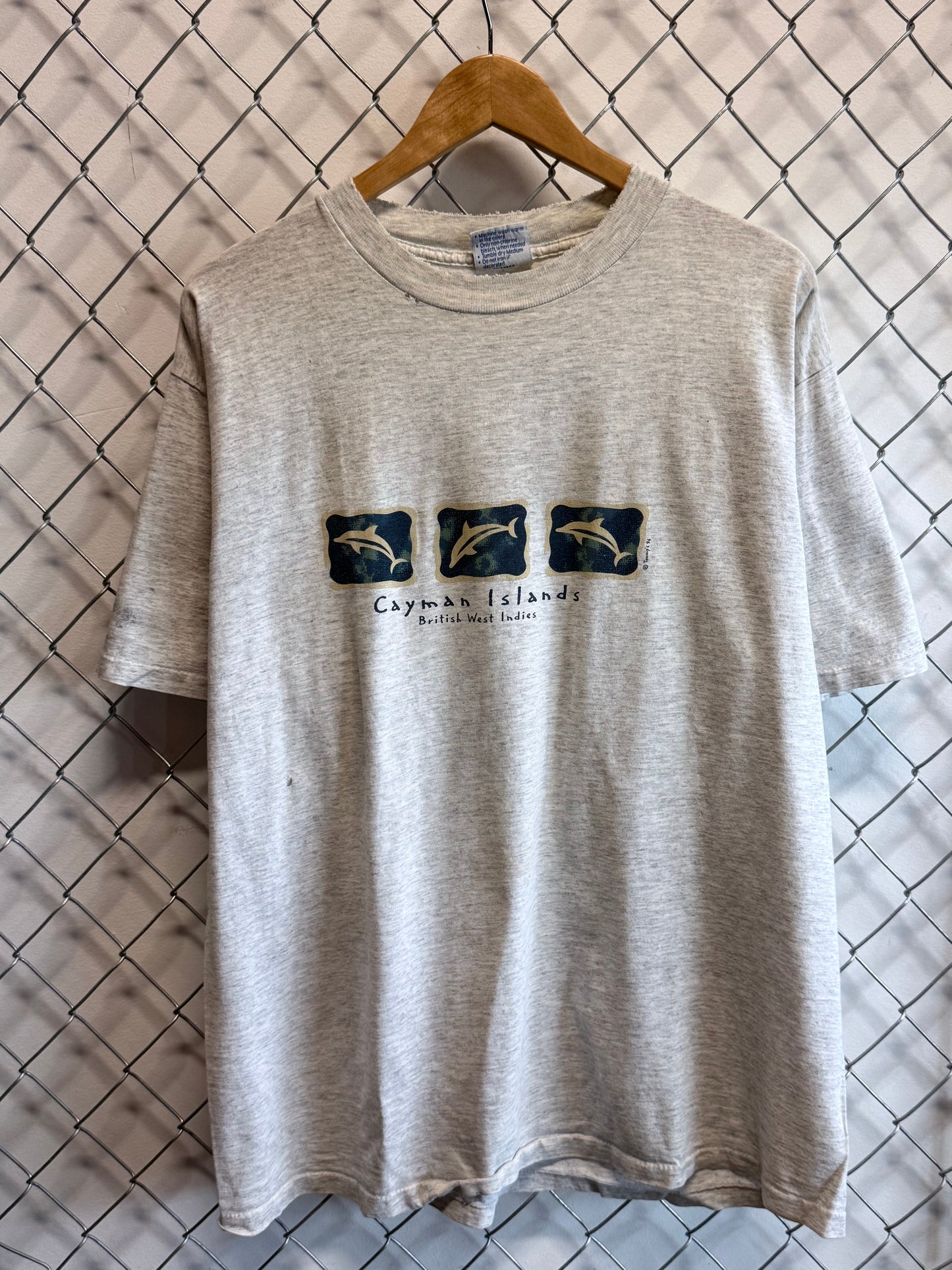 Vintage 90's Cayman Islands Nature Graphic Tee Size XL