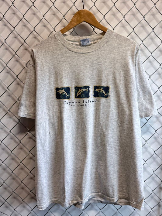 Vintage 90's Cayman Islands Nature Graphic Tee Size XL