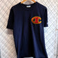 Champion Classic Logo Navy Blue Graphic Tee Size Large