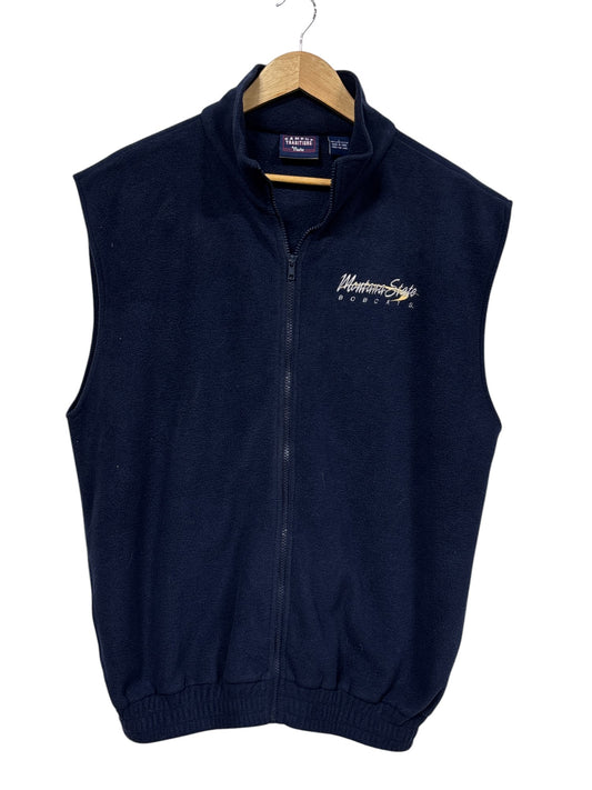 Vintage 00's Montana State University Bobcats Fleece Vest Size Large