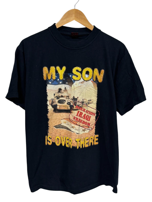Vintage Operation Iraqi Freedom Military My Son is Over There Tee Size Large
