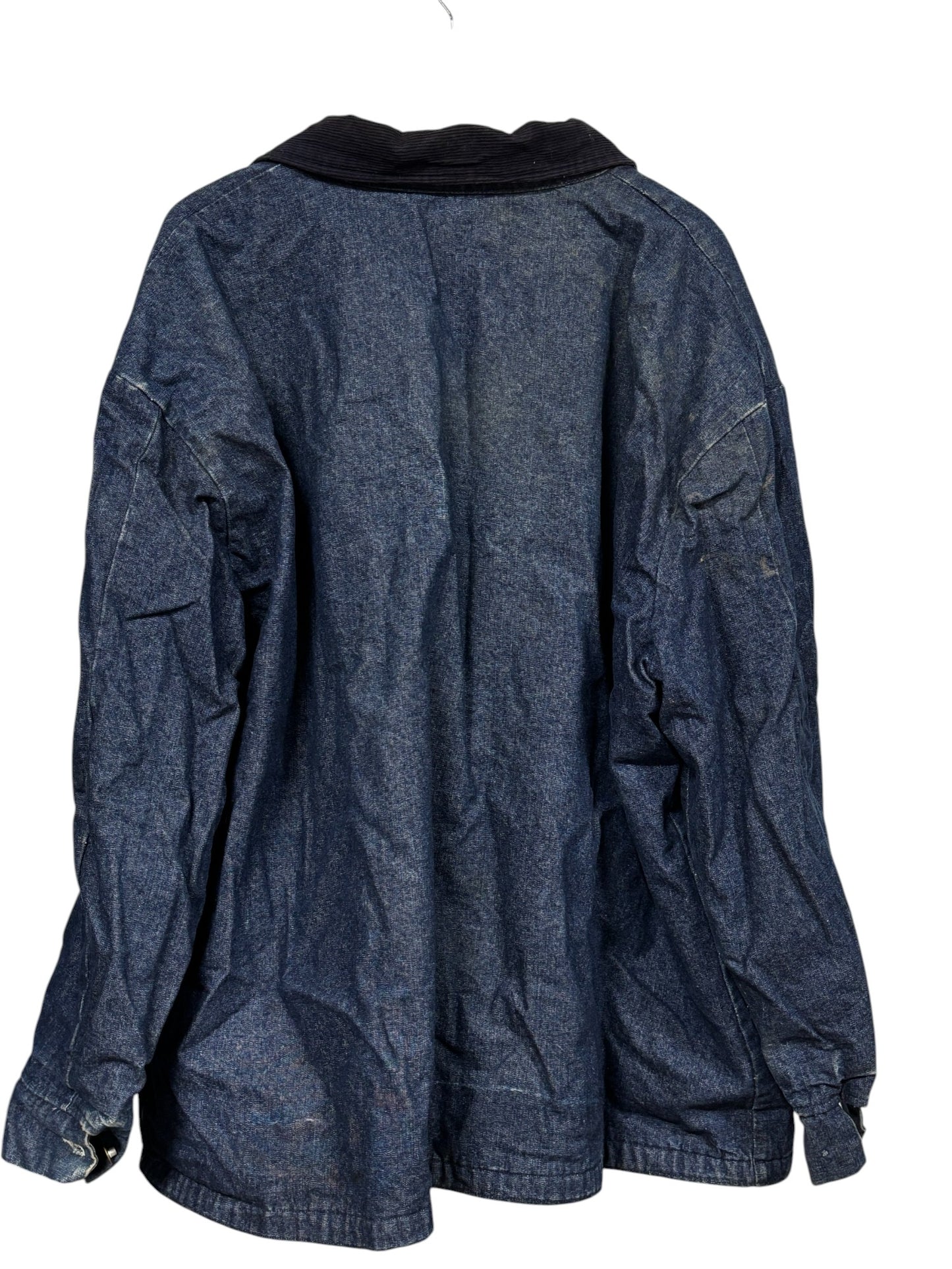 Vintage Bob Barker Blanket Lined Prison Denim Work Jacket Size 3XL