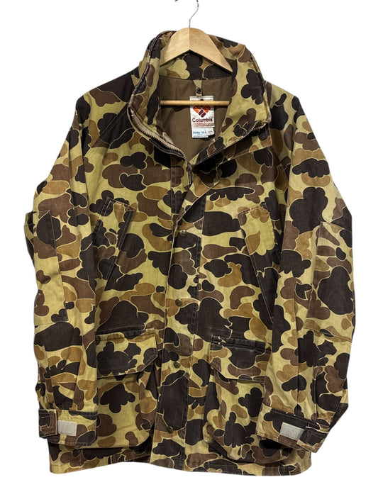 Vintage Columbia Duck Camo Goretex Hunting Jacket Size Large