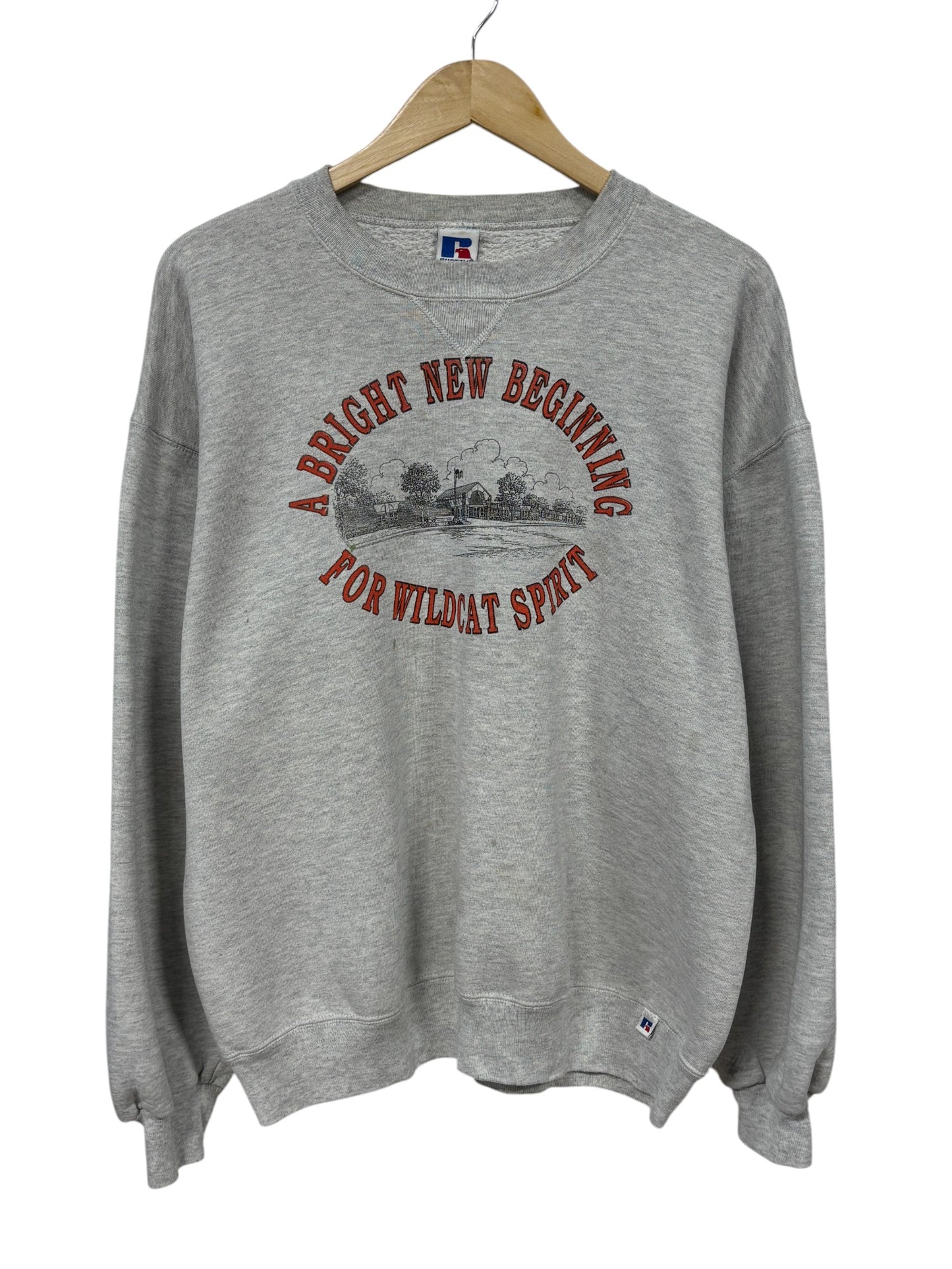 Vintage 90's Plentywood Montana Wildcats Russell Athletic Sweater Size XL