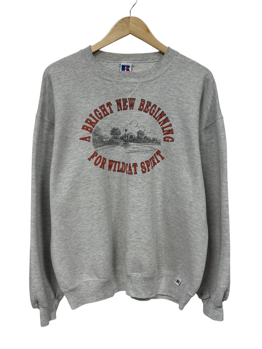 Vintage 90's Plentywood Montana Wildcats Russell Athletic Sweater Size XL