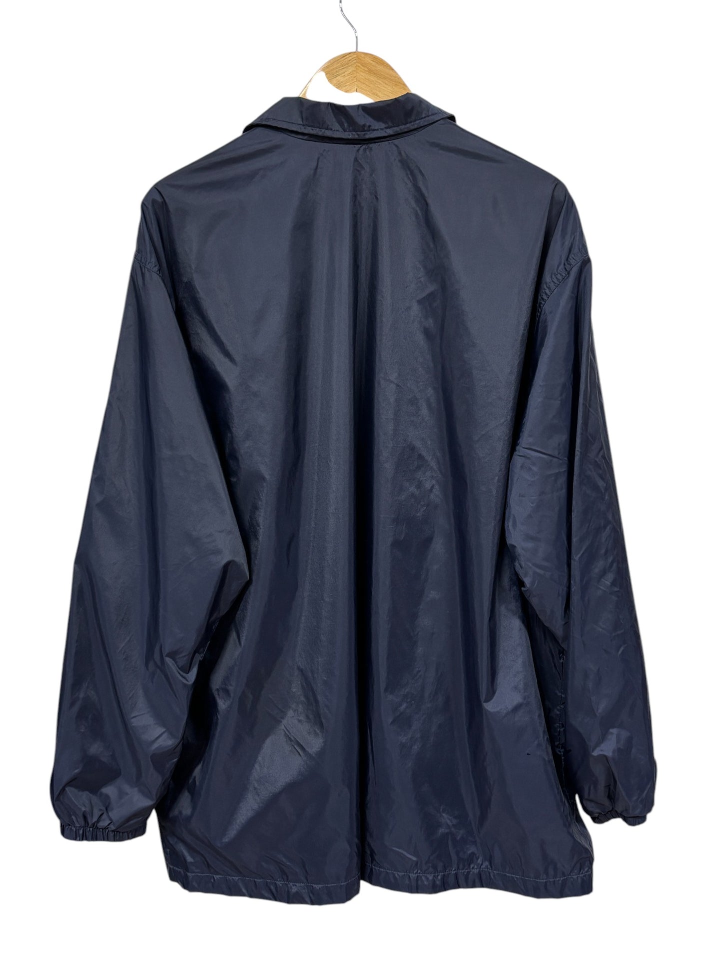 Vintage 90's Nike Navy Blue Full Zip Windbreaker Jacket Size XL