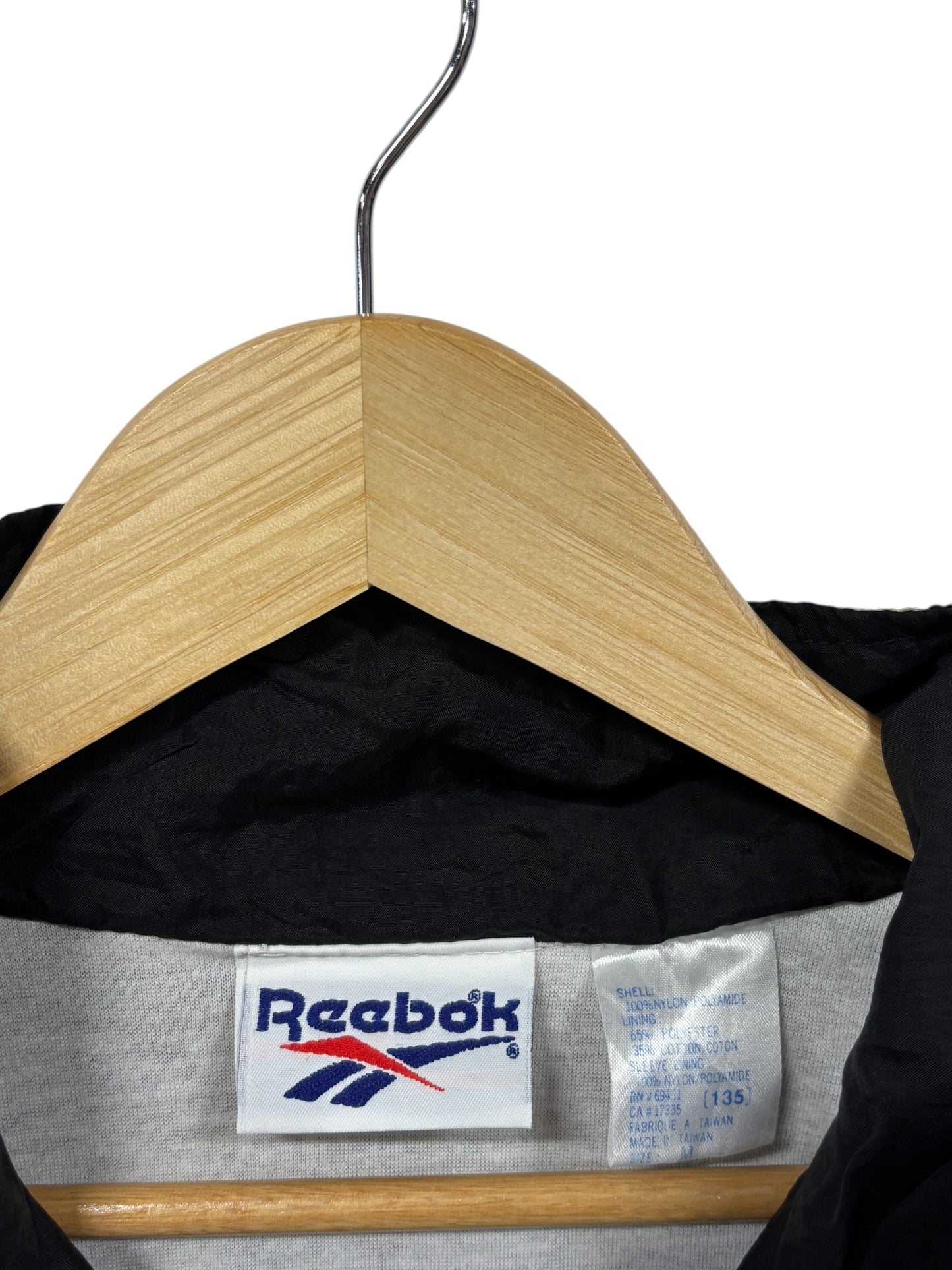 Vintage 90's Reebok All Over Print Geometric Windbreaker Jacket Size Medium