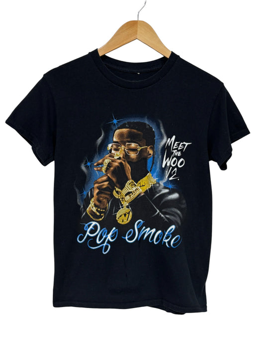 Pop Smoke Meet the Woo Airbrush Rap Graphic Tee Size Small
