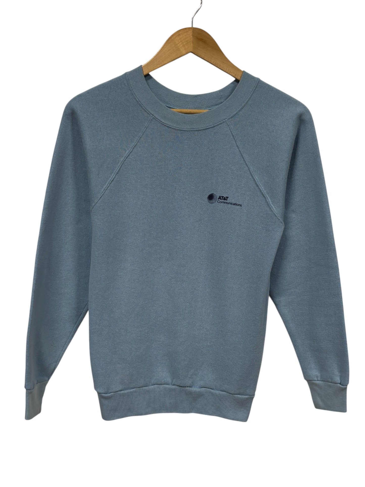 Vintage 80's AT&T Communications Blue Crewneck Sweater Size Small