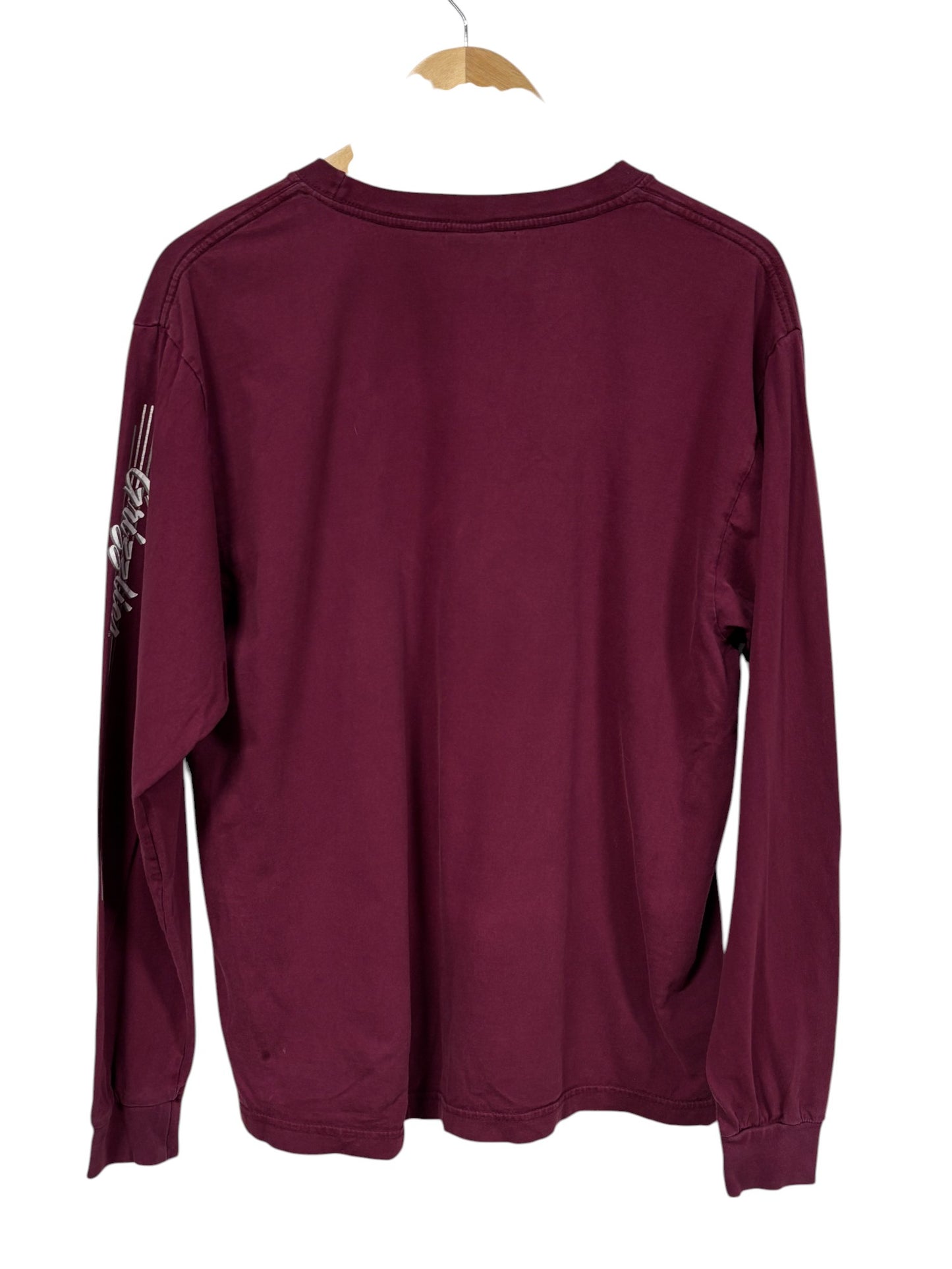 Vintage Y2K University of Montana Grizzlies Red Long Sleeve Shirt Size Medium