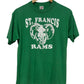 Vintage 90's St. Francis Rams Billings School Mascot Tee Size Medium