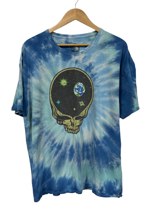 Grateful Dead Skull Logo Tie Dye Band Graphic Tee Size XL