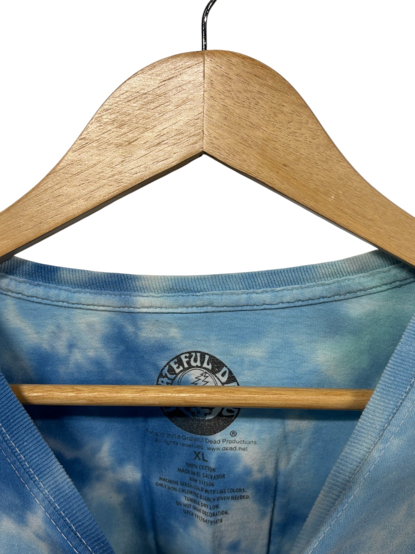 Grateful Dead Skull Logo Tie Dye Band Graphic Tee Size XL