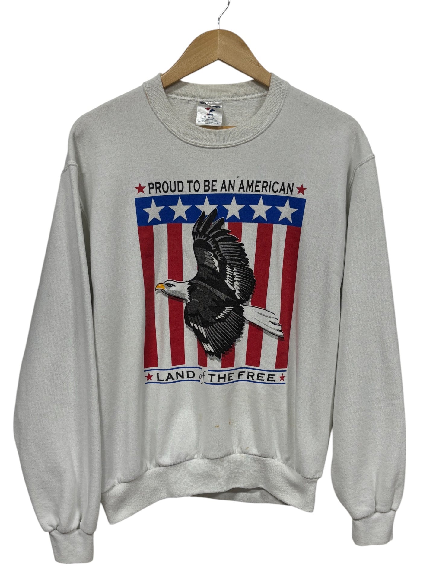 Vintage Y2K Proud to Be American Eagle Crewneck Sweater Size Medium