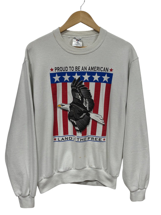 Vintage Y2K Proud to Be American Eagle Crewneck Sweater Size Medium