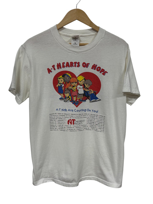 Vintage 00's Hearts of Hope Children's Project Cartoon Graphic Tee Size Medium
