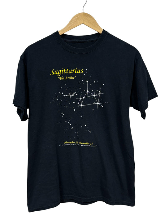 Vintage Y2K Sagittarius The Archer Astrology Graphic Tee Size Large