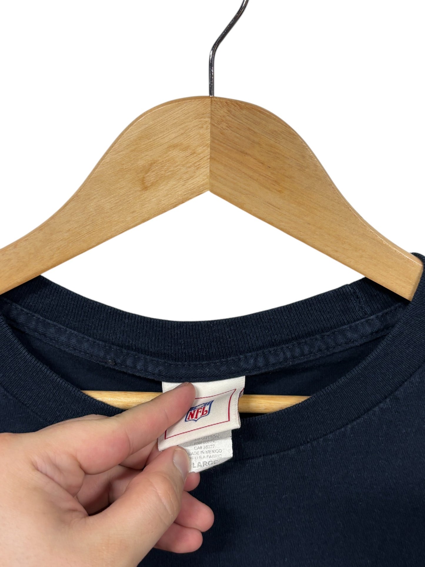 Vintage Y2K Denver Broncos NFL Logo Long Sleeve Shirt Size Large