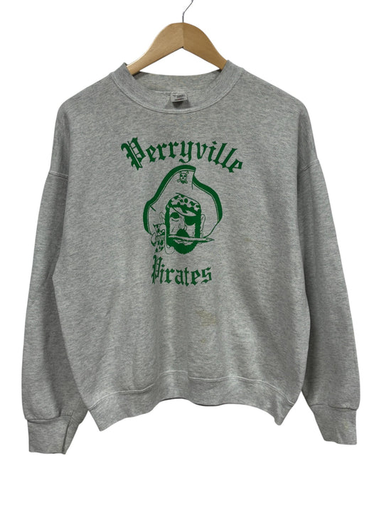 Vintage 90's Perryville Pirates Mascot Sweater Size Large