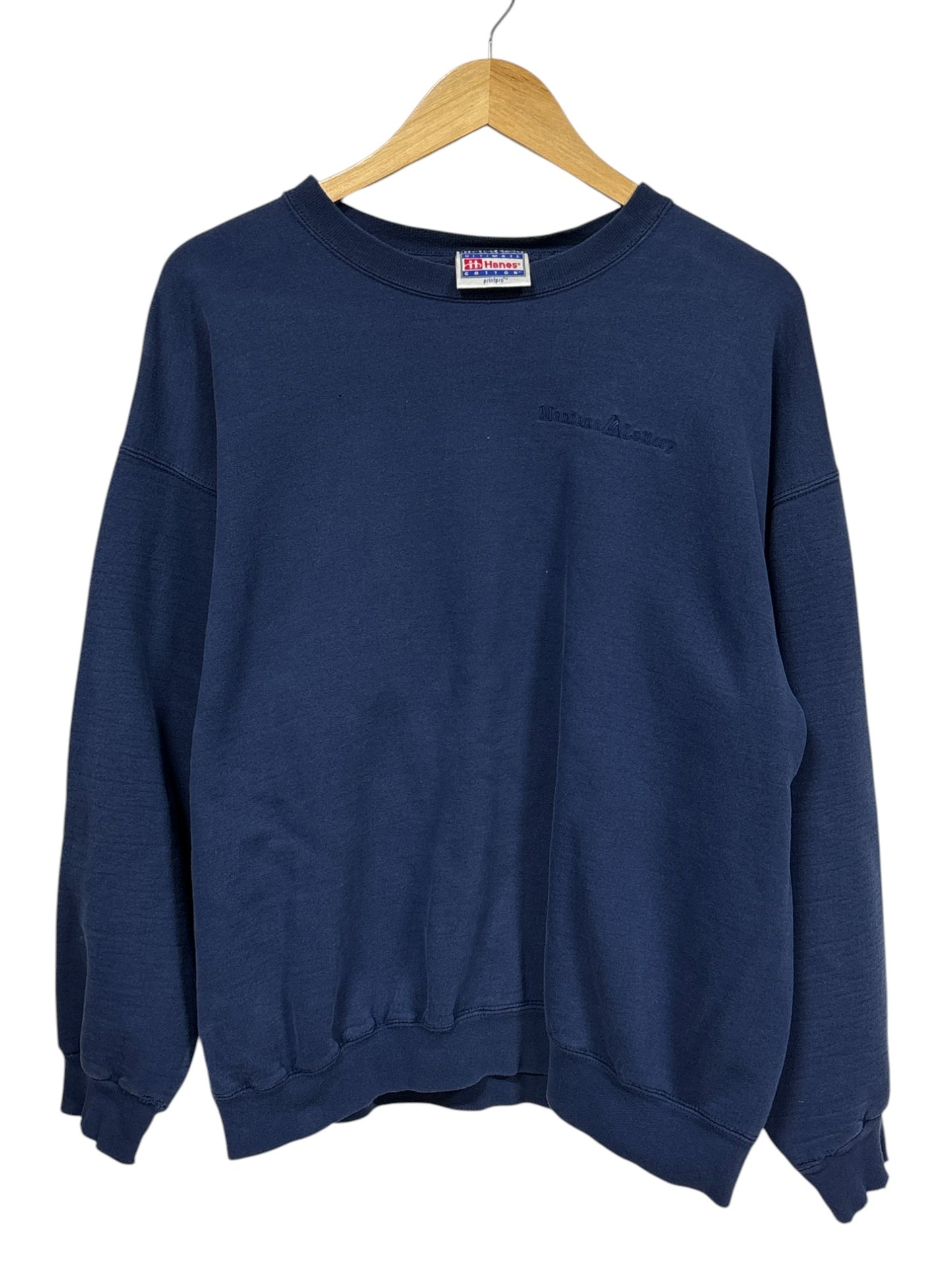 Vintage 00's Montana Lottery Blue Crewneck Sweater Size XL