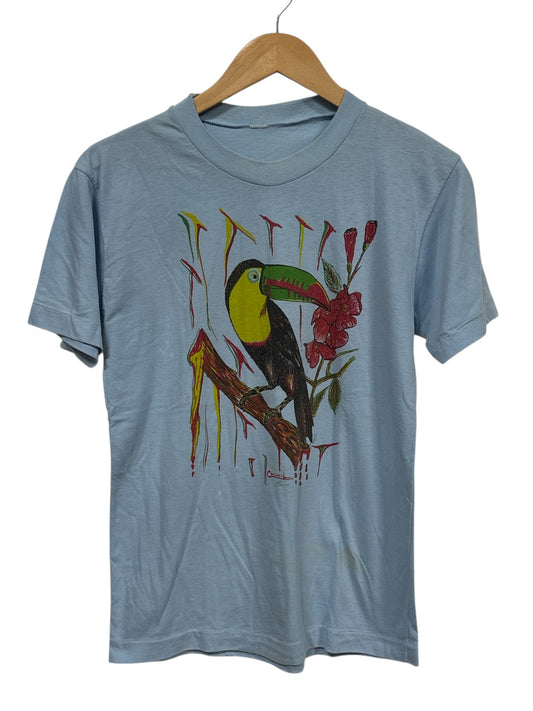 Vintage 90's Cozumel Mexico Bird Graphic Tee Size Medium