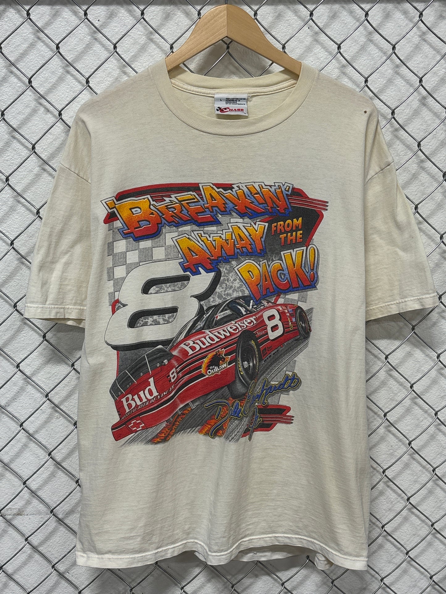 Vintage 90's Dale Earnhardt Jr NASCAR Breakin Away Tee Size Large