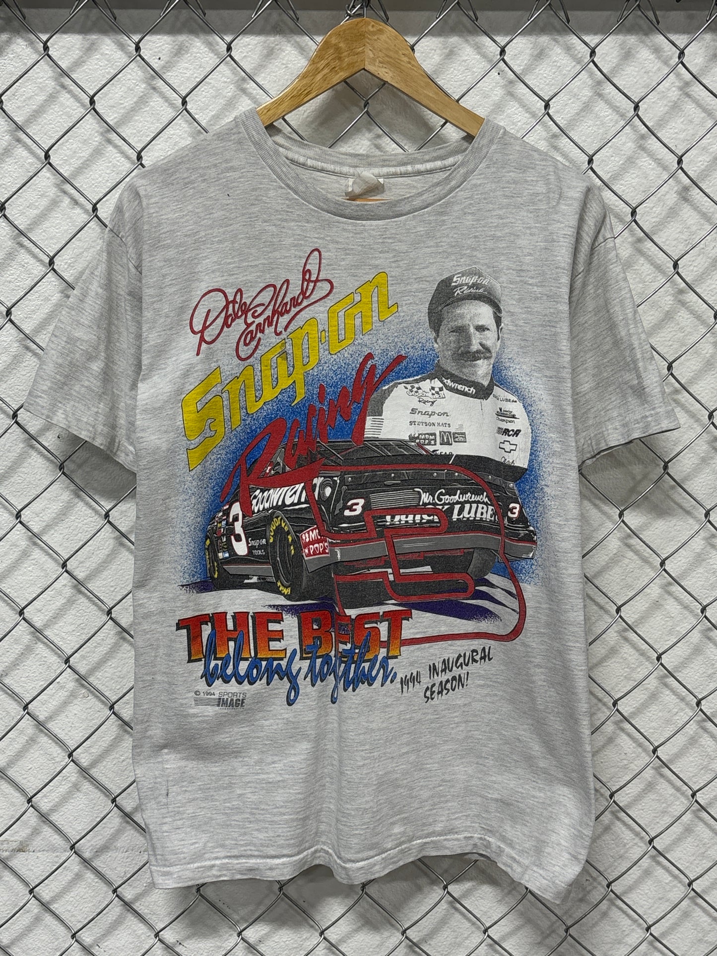 Vintage 90's Dale Earnhardt Inaugural Season Racing Tee Size Large