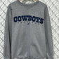 Vintage Reebok Dallas Cowboys Grey Crewneck Sweater Size XL