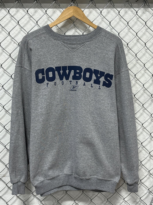 Vintage Reebok Dallas Cowboys Grey Crewneck Sweater Size XL