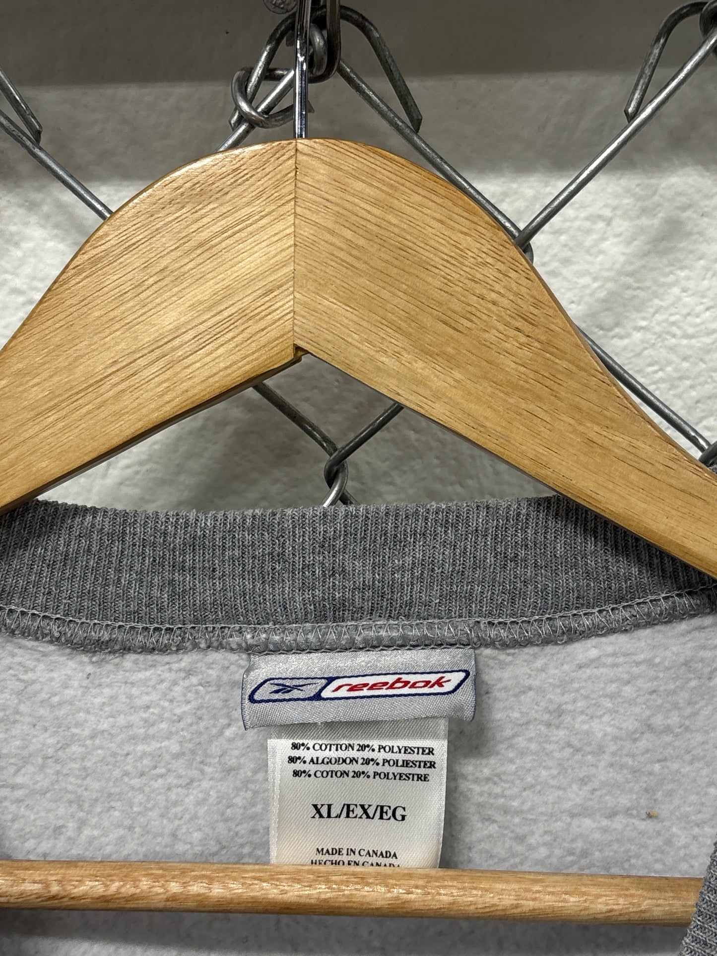 Vintage Reebok Dallas Cowboys Grey Crewneck Sweater Size XL