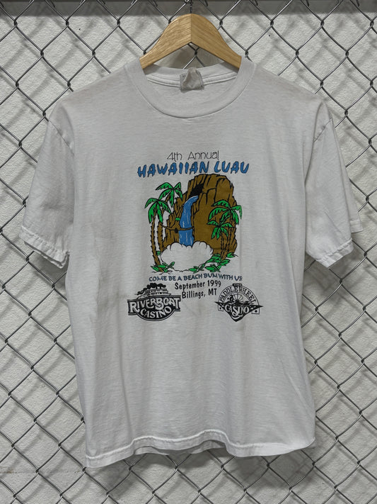 Vintage 1999 Billings Montana Riverboat Casino Graphic Tee Size Medium