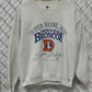 Vintage Super Bowl 22 Denver Broncos San Diego White Sweater Size Large