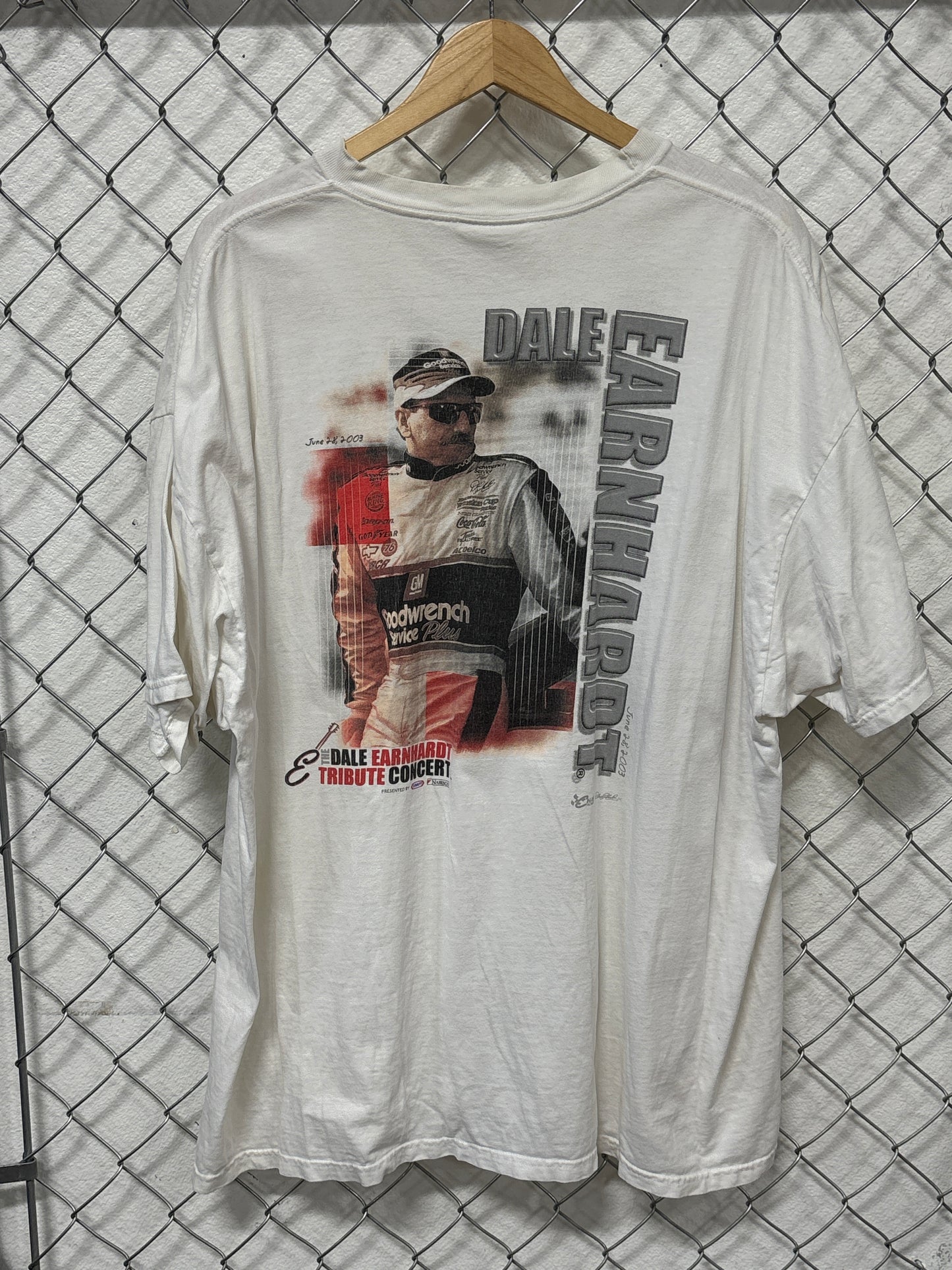 Vintage Dale Earnhardt Tribute Concert Racing Graphic Tee Size XL