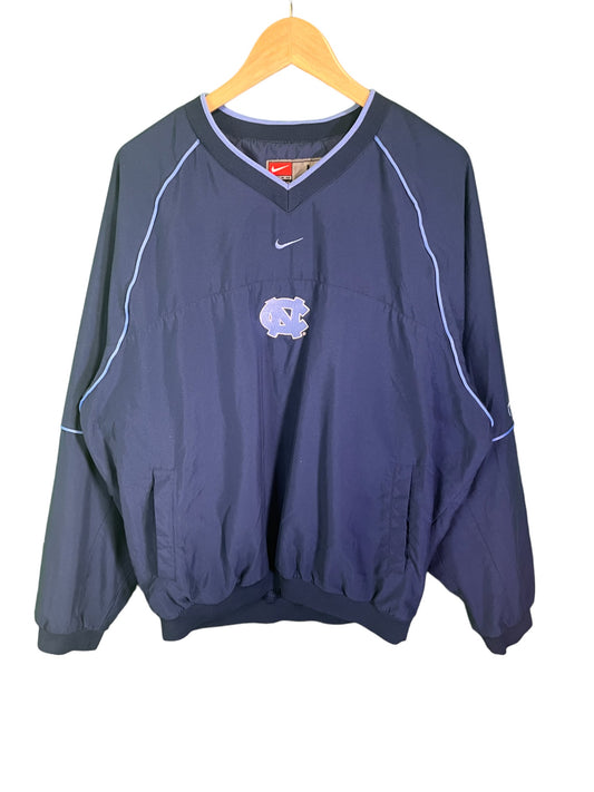 Vintage 00's Nike UNC Tar Heels Center Swoosh Windbreaker Size Large