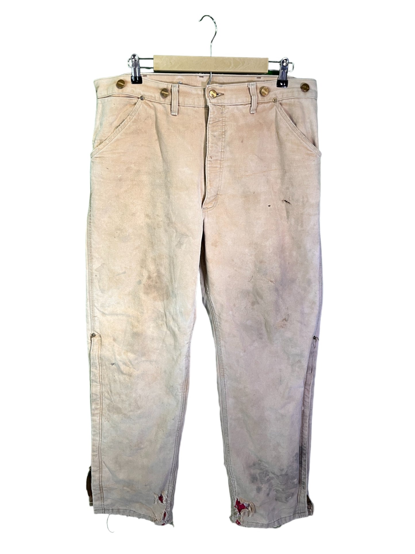Vintage Carhartt Insulated Distressed Work Pants Size 36x32