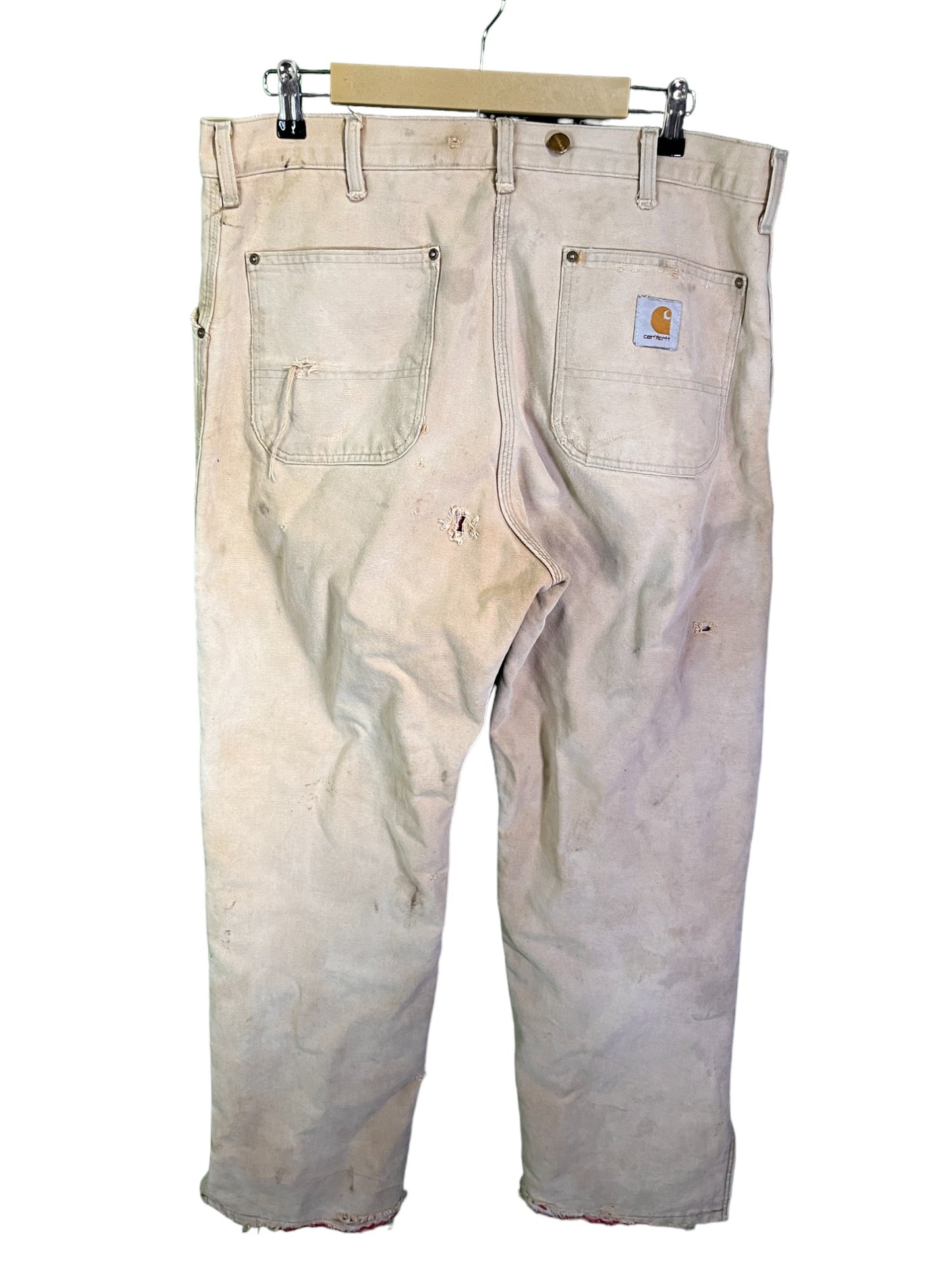 Vintage Carhartt Insulated Distressed Work Pants Size 36x32