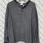 Vintage Denver Broncos Logo Henley Sweater Size XL