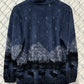 Vintage 90's Black Diamond Nature Mountains Fleece Sweater Size Large