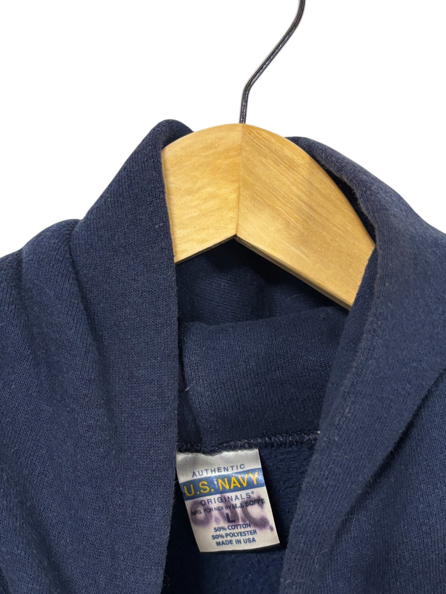 Vintage 00's United States Navy Distressed Hoodie Size Large