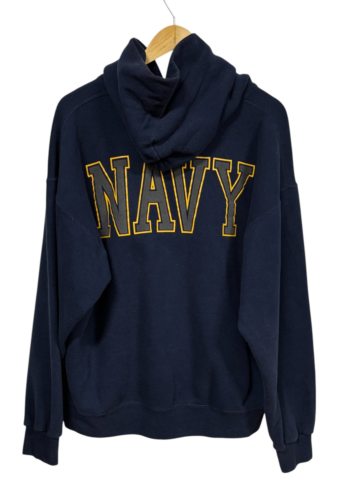 Vintage 00's United States Navy Distressed Hoodie Size Large