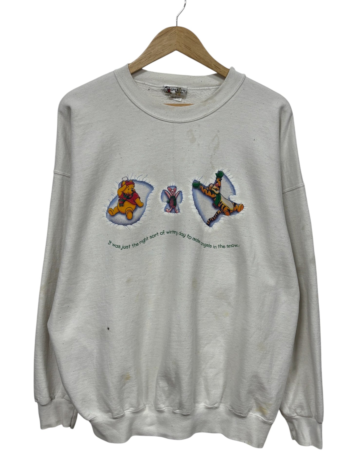 Vintage 90's Disney Winnie the Pooh Cartoon Sweater Size XL