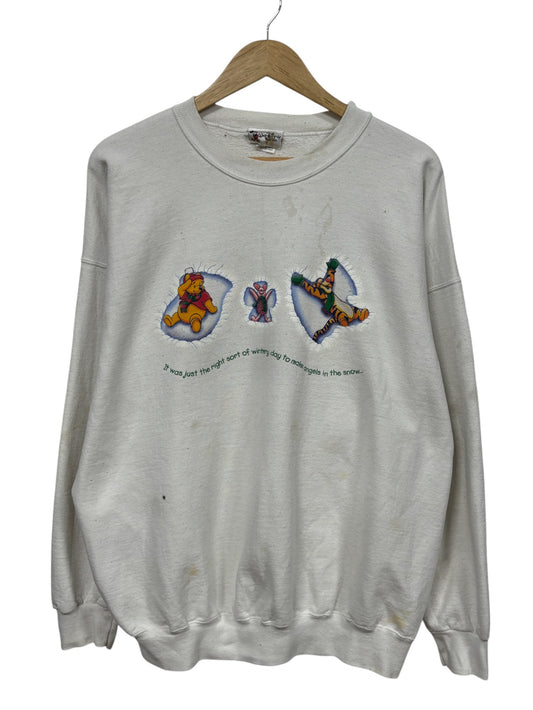 Vintage 90's Disney Winnie the Pooh Cartoon Sweater Size XL